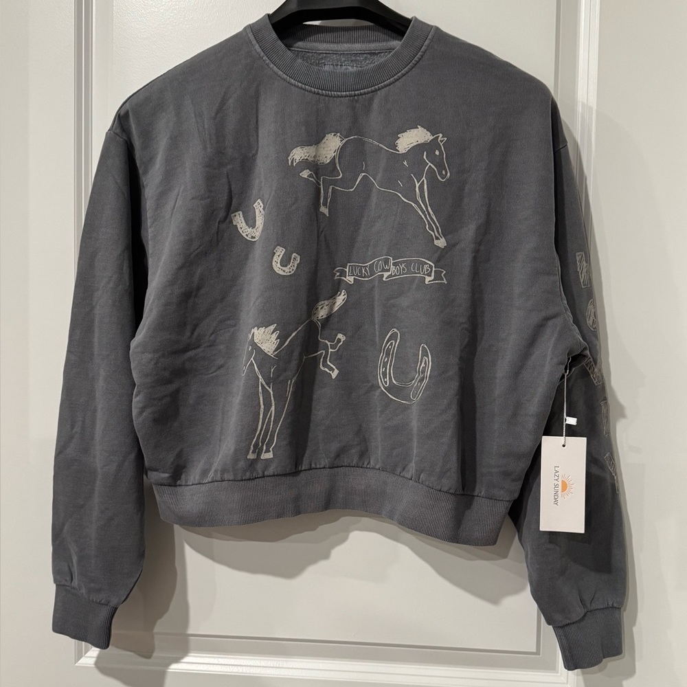 Lazy Sunday Equine Crewneck